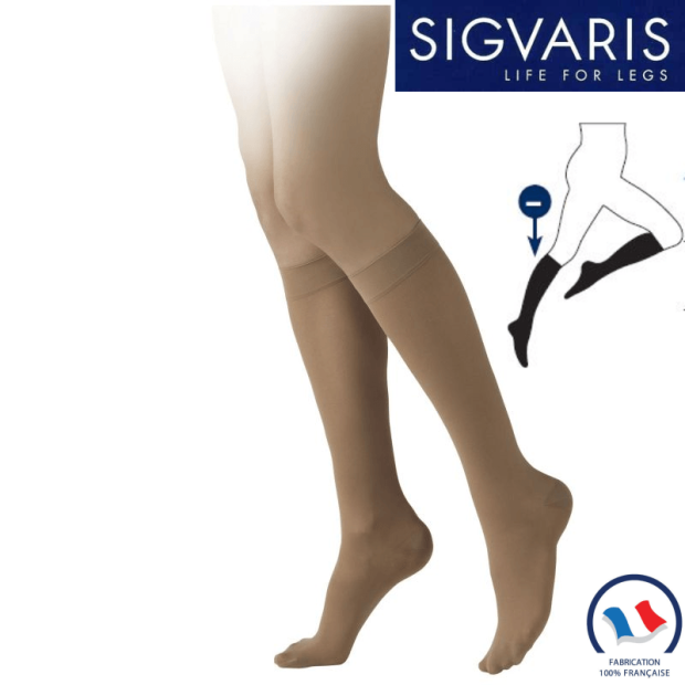 Chaussettes de contention Sigvaris Essentiel Morpho Moins Classe 2