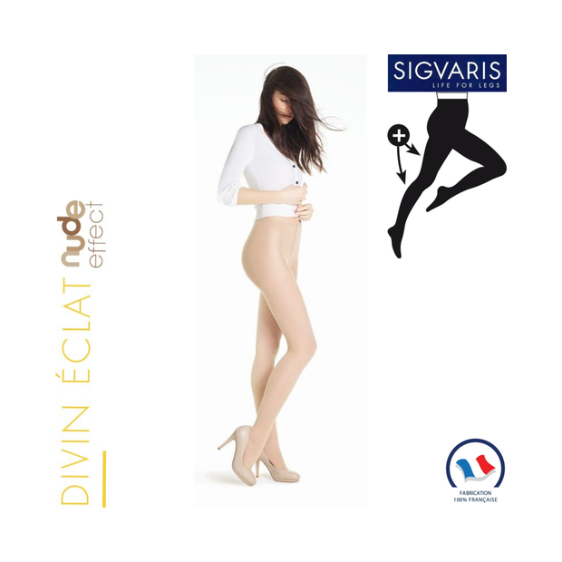 Collant contention Sigvaris Styles Transparent Morpho Plus Classe 2