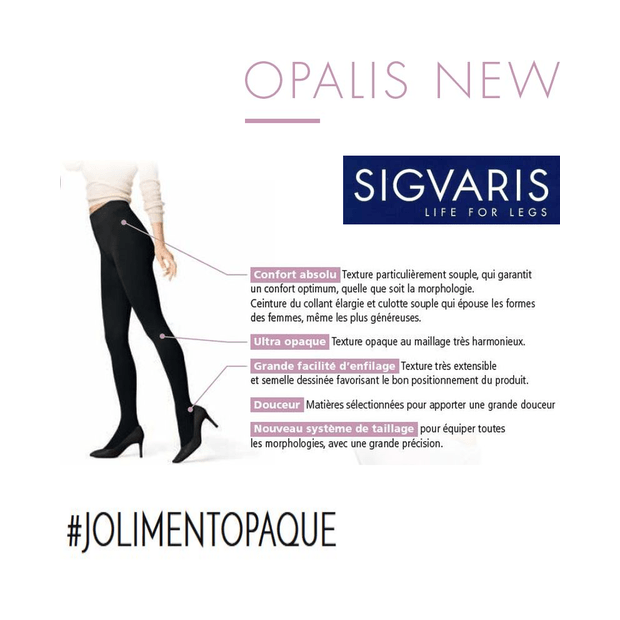 Collant de contention Styles Opaque Sigvaris Classe 2