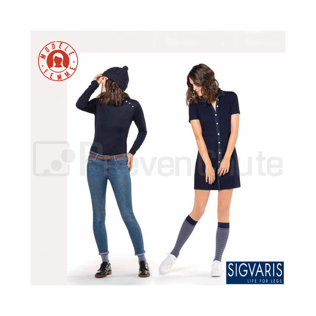 Chaussettes de contention Styles Marinière Femme Sigvaris