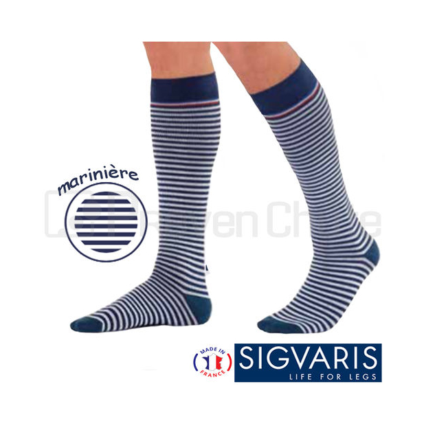 Chaussettes contention Styles Marinière Homme Sigvaris