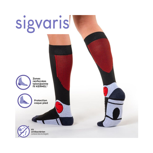 Chaussettes de contention Sigvaris Active Resistant pour homme