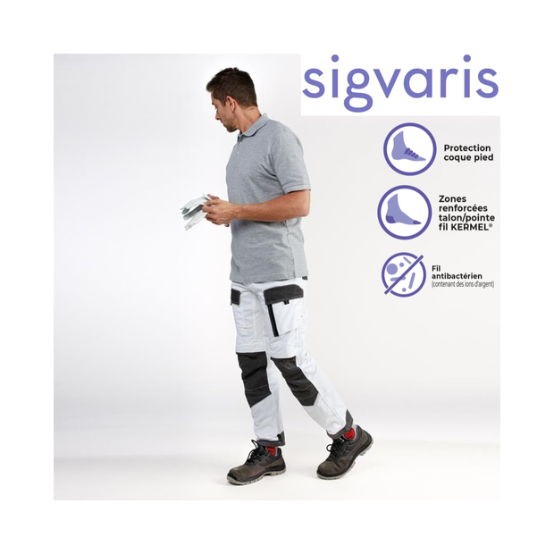 Chaussettes de contention Sigvaris Active Resistant pour homme