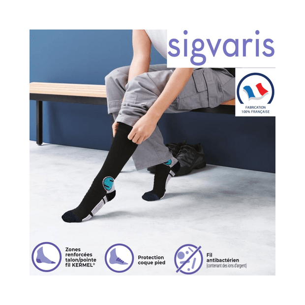 Chaussettes de contention femme Active Resistant Sigvaris Classe 2