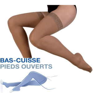 Bas de contention Pieds Ouverts Venoflex SECRET Thuasne Classe 2