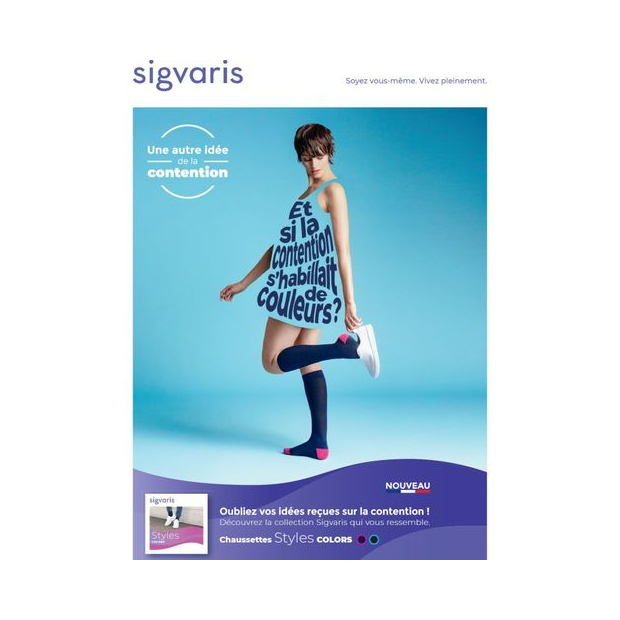 Chaussettes de contention Sigvaris Styles Colors Femme