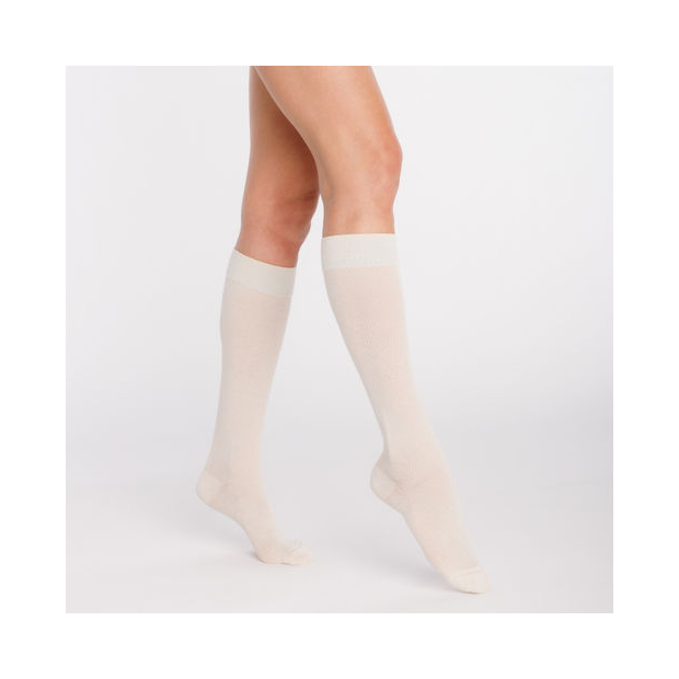 Chaussettes contention femme Active Coton bio 55% Sigvaris Classe 2