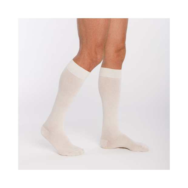 chaussettes de contention sigvaris coton bio beige