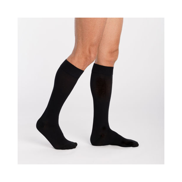 chaussettes de contention coton bio classe 2 Noir