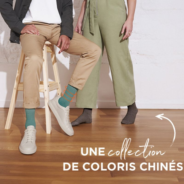 chaussettes de contention ressource coloris chiné