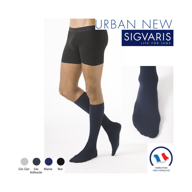 Chaussettes contention Essentiel Microfibres Sigvaris Classe 2