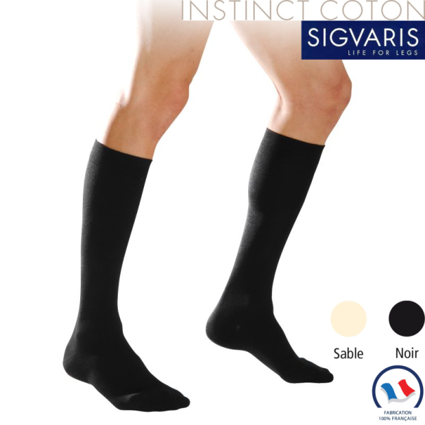 Chaussettes contention Sigvaris Essentiel Coton Classe 3