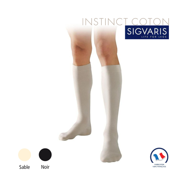 Chaussettes contention Sigvaris Essentiel Coton Classe 3