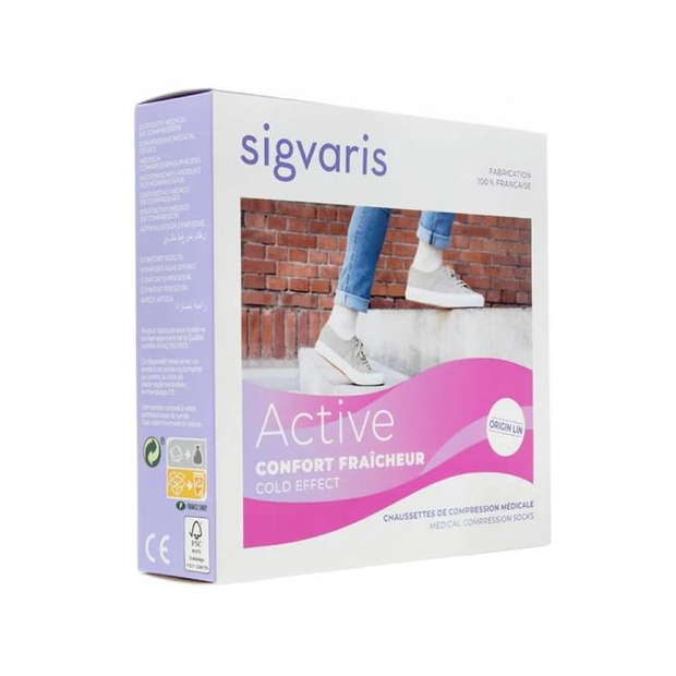 Chaussettes contention femme Active Confort fraicheur Sigvaris Classe 2