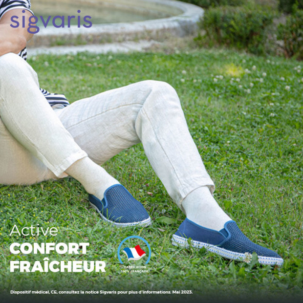 Chaussettes contention Homme Active Confort Fraicheur Sigvaris