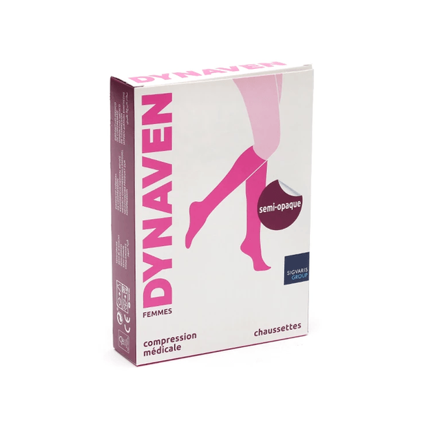 Chaussettes de contention Dynaven Pure semi-opaque Classe 2