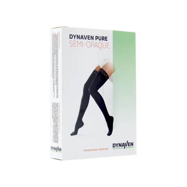 Chaussettes de contention Dynaven Pure semi-opaque Classe 2