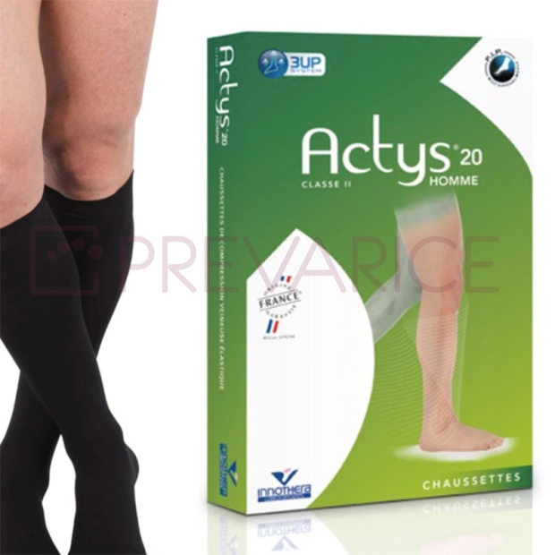 Chaussettes de Contention Actys 20 Homme